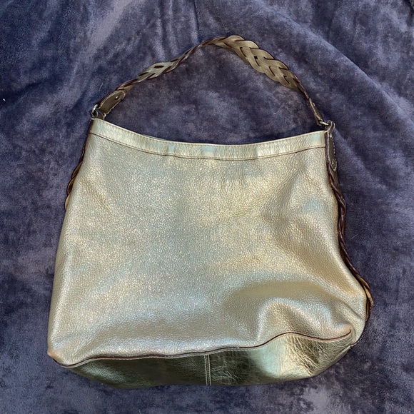 Gold Kate Spade Tote with Braided Strap - Picture 4 of 5